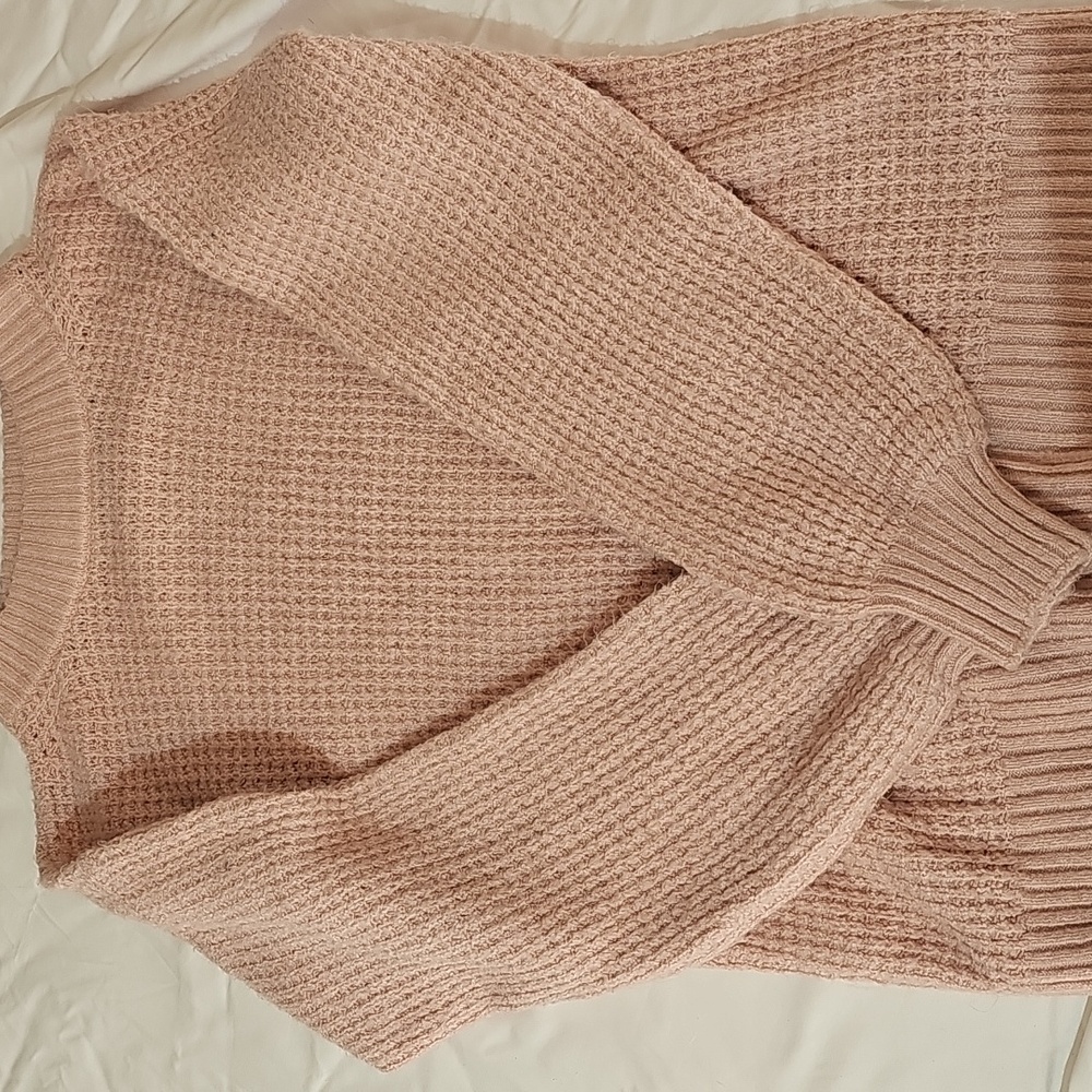 American Eagle Outfitters Y2K Blush  Cowl Neck Sweater. Size XXS